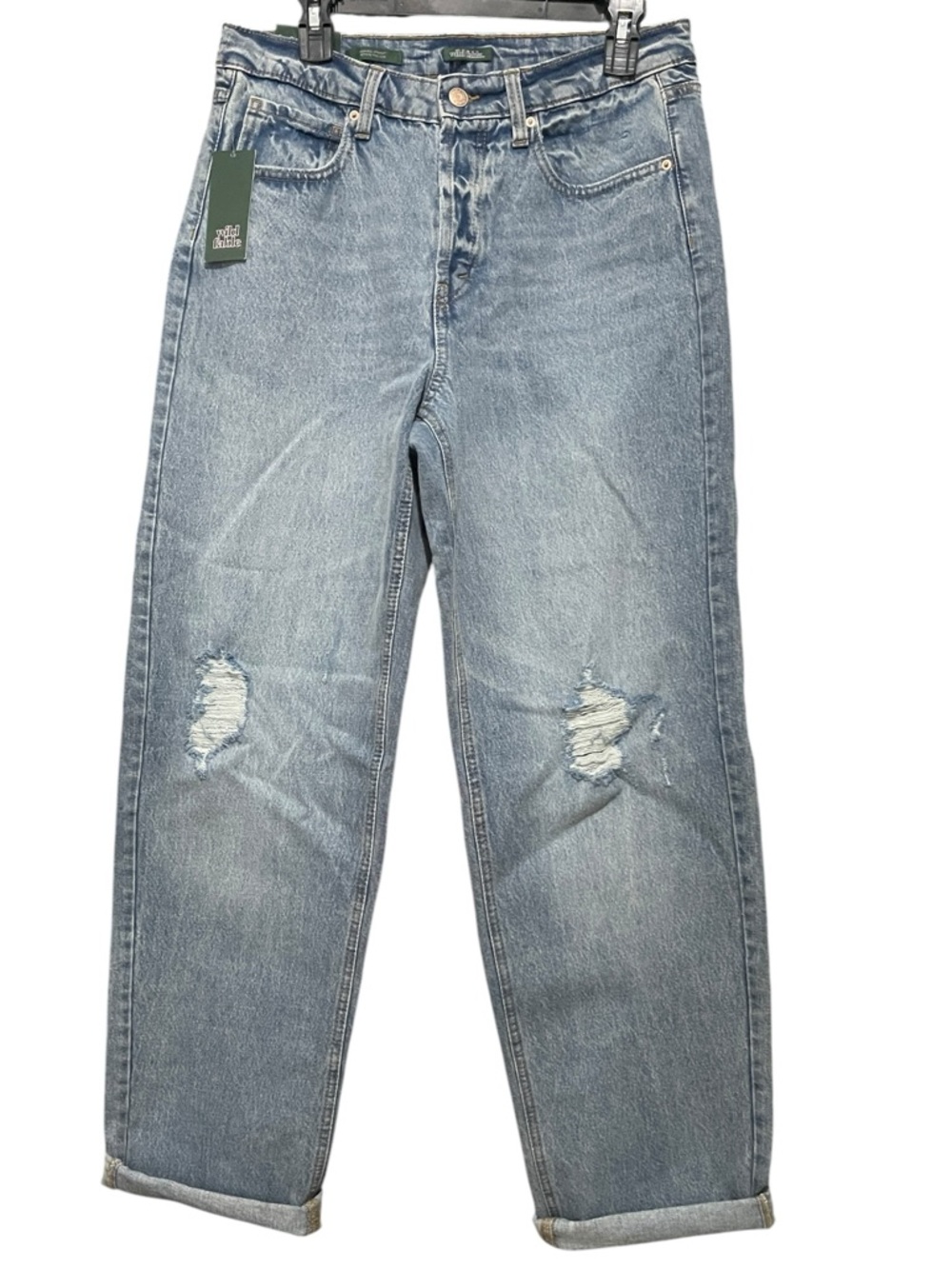 Wild Fable Women's High Rise Straight Fit Jeans Medium Wash Sz 8 32”Inseam